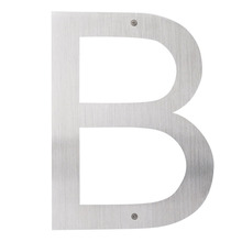 Husbogstav B rustfrit stål 40 cm